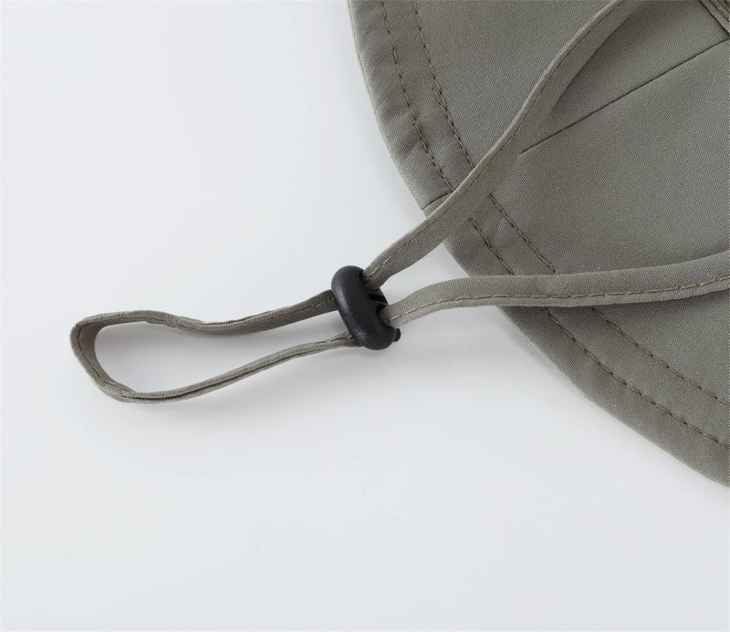 Connectyle Men's Outdoor Mesh Boonie Sun Hat Wide Brim UV Protection Fishing Hat (Army Green) - Image 4